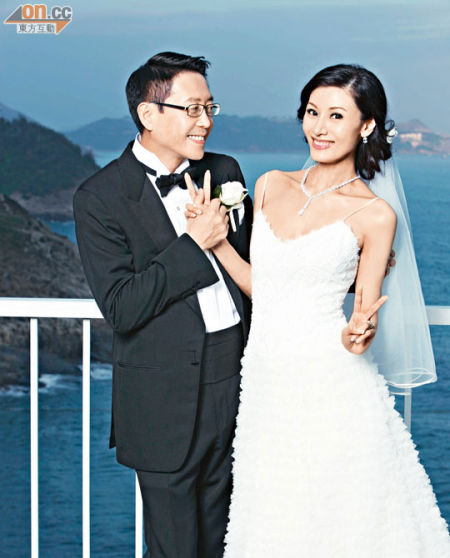 许晋亨、李嘉欣（右）08年10月28日结婚