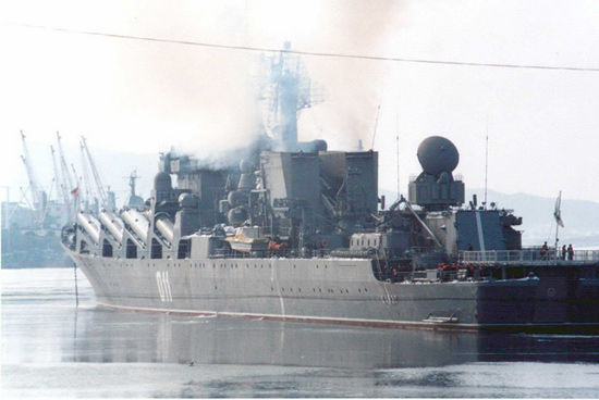 俄罗斯海军此次参演军舰的领军者为太平洋舰队的旗舰‘瓦良格号’大型反潜舰。资料图：瓦良格号巡洋舰