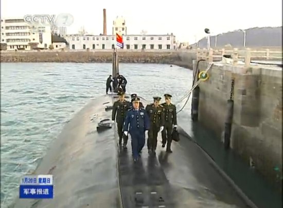 许其亮视察海军战略核潜艇 要求强化战争准备