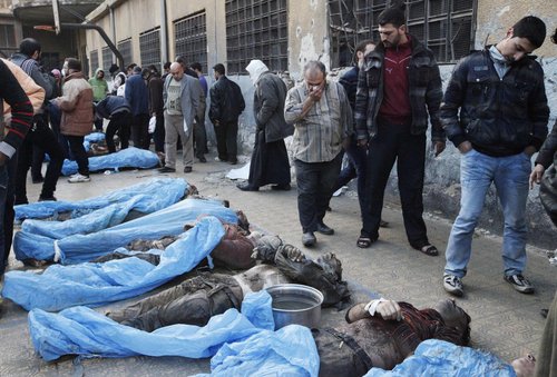 叙利亚发现百余具疑遭枪决尸体 联合国特使深表失望[1]