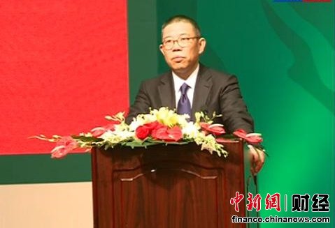 农夫山泉董事长钟睒睒 图片来源：农夫山泉新闻发布会视频直播截图
