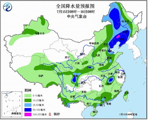华北东北有较强降雨 四川盆地将再现强降水天气