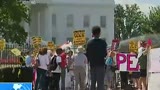 华盛顿爆发大规模反战示威游行