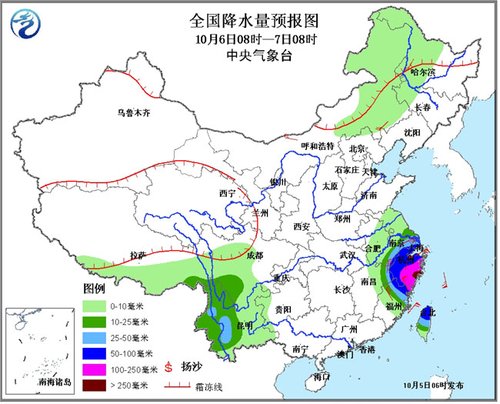 强台风“菲特”将在浙闽沿海登陆西南地区多阴雨天气