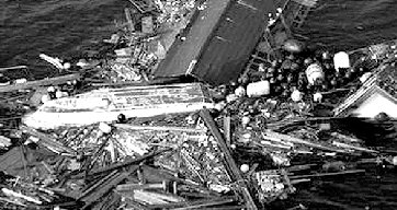 日本2011年海啸垃圾持续漂向北美 重量达100万吨