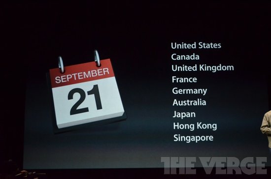 苹果iPhone5价格公布 最低199美元21日开卖