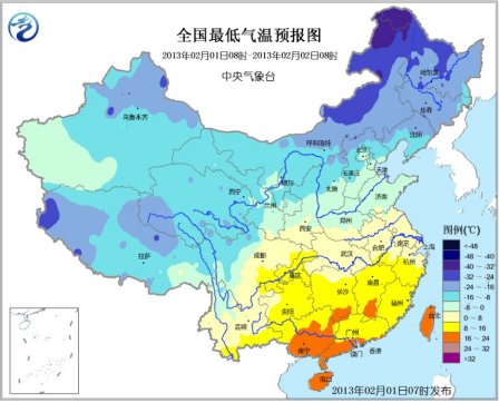 冷空气影响中国东部地区中东部将迎雨雪天气