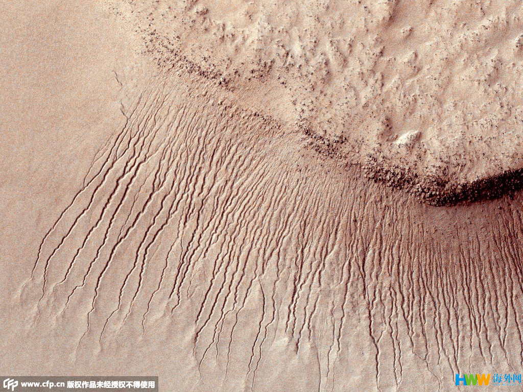 美国宇航局：火星上确认存在液态水