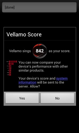 Vellamo网页渲染能力测试结果