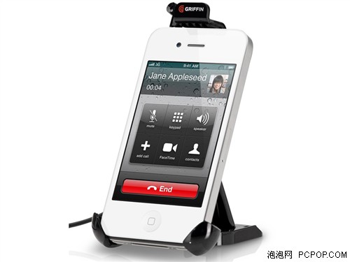 Griffin 格里芬免提导航支架支持iPhone 4S, iPhone 4和iPod，它的支架能放在车内的底座和车窗上，强力的吸附能力使得它不易从固定点上掉落下来。