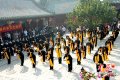 郑州文庙祭孔大典隆重举行 参祭队伍戴＂儒襟＂着汉服